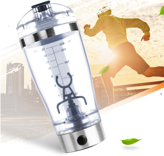 Load image into Gallery viewer, Electric Protein Shake Stirrer USB Shake Bottle Milk Coffee Blender
