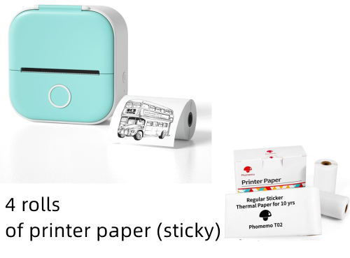 Load image into Gallery viewer, Portable Mini Thermal Label Printer Home Photo Printer
