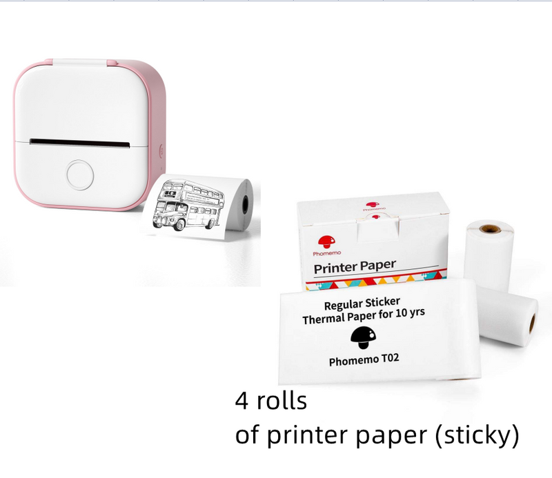 Load image into Gallery viewer, Portable Mini Thermal Label Printer Home Photo Printer
