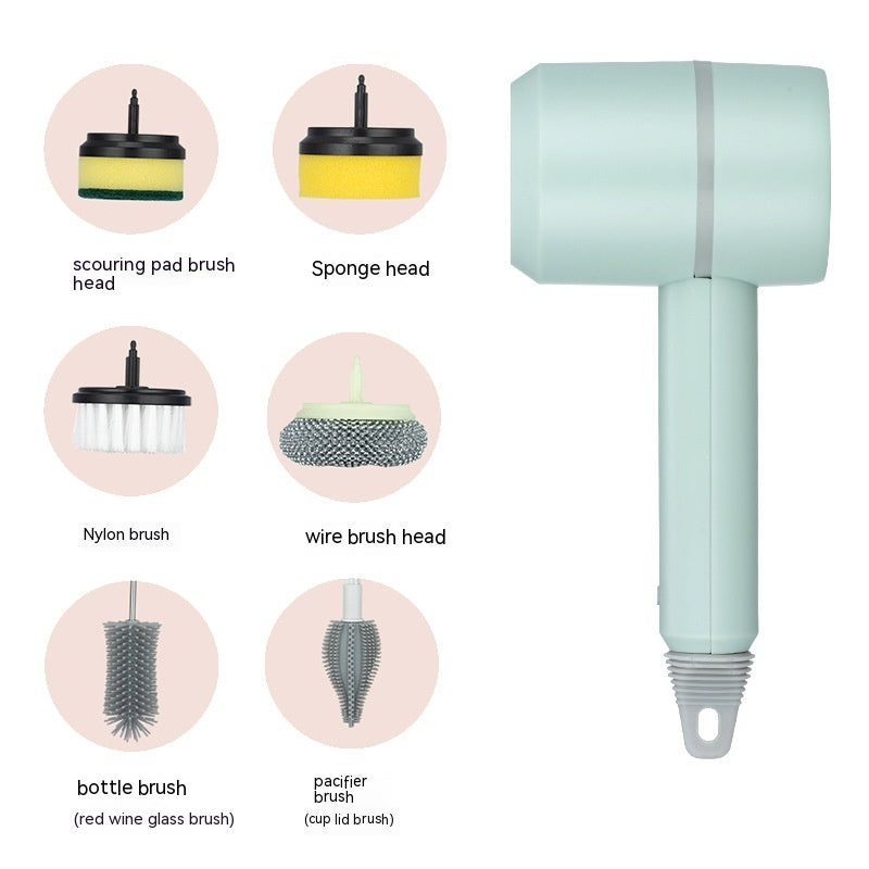 Load image into Gallery viewer, Electric Cleaning Brush Dishwashing Brush Automatic
