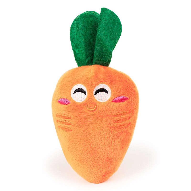 Load image into Gallery viewer, Pet Dog Toys Carrot Plush Toy Vegetable Chew Toy
