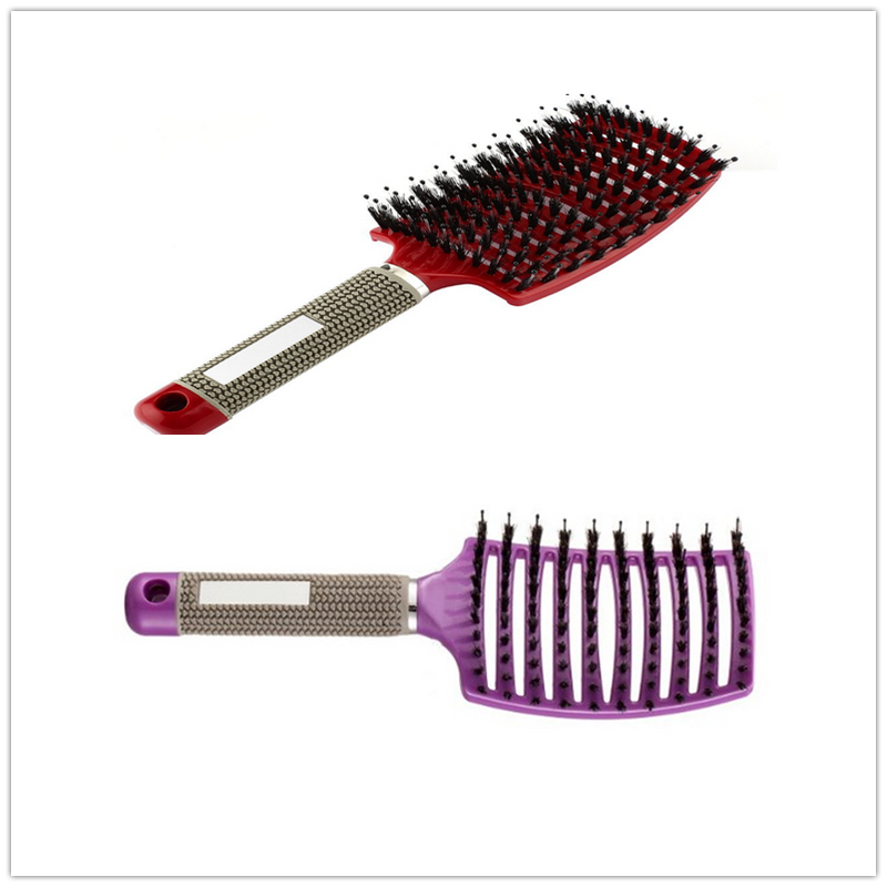 Load image into Gallery viewer, Hairbrush Anti Klit Brushy Haarborstel Women Detangler
