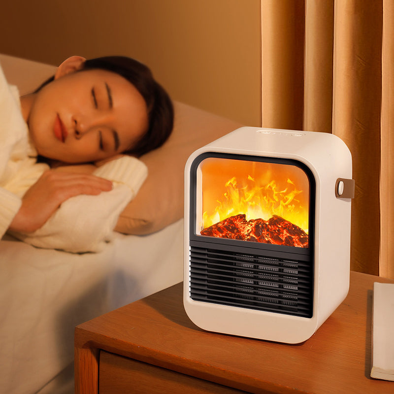 Load image into Gallery viewer, Flame Mountain Desktop Warm Air Blower Small Household Portable
