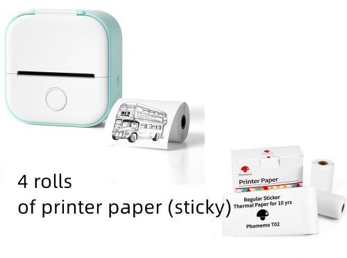 Load image into Gallery viewer, Portable Mini Thermal Label Printer Home Photo Printer
