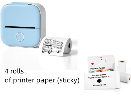 Load image into Gallery viewer, Portable Mini Thermal Label Printer Home Photo Printer
