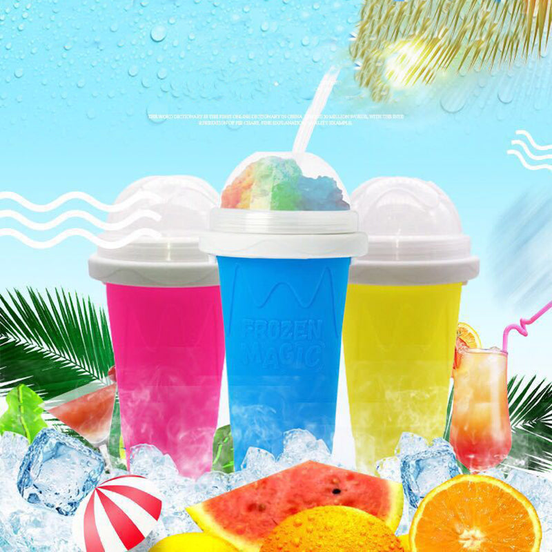 Load image into Gallery viewer, Quick-frozen Slushy Cup Smoothie Cup Ice Cream Maker
