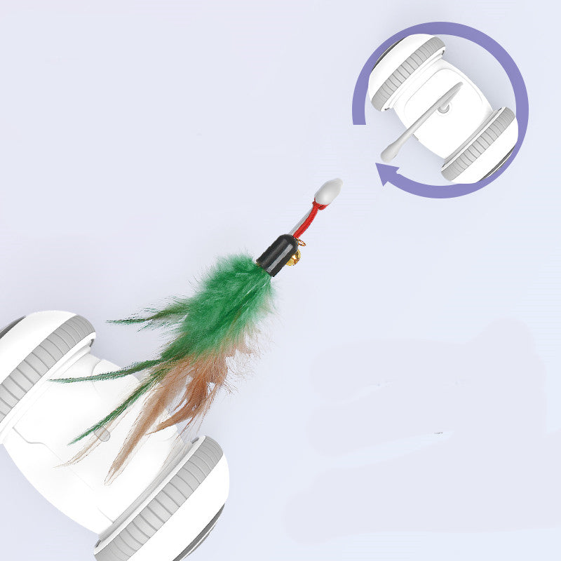 Load image into Gallery viewer, Interactive Cat Toy With Interchangeable Heads  Pet Feather Toys
