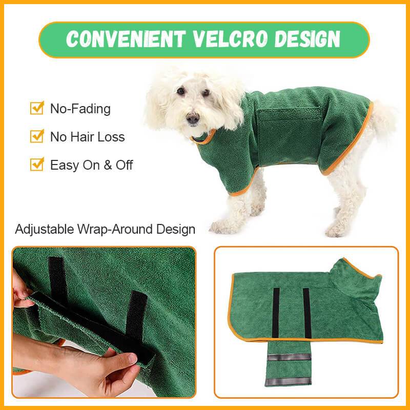 Load image into Gallery viewer, Absorbent Pet Bathrobe With Waist-wrapped Microfiber
