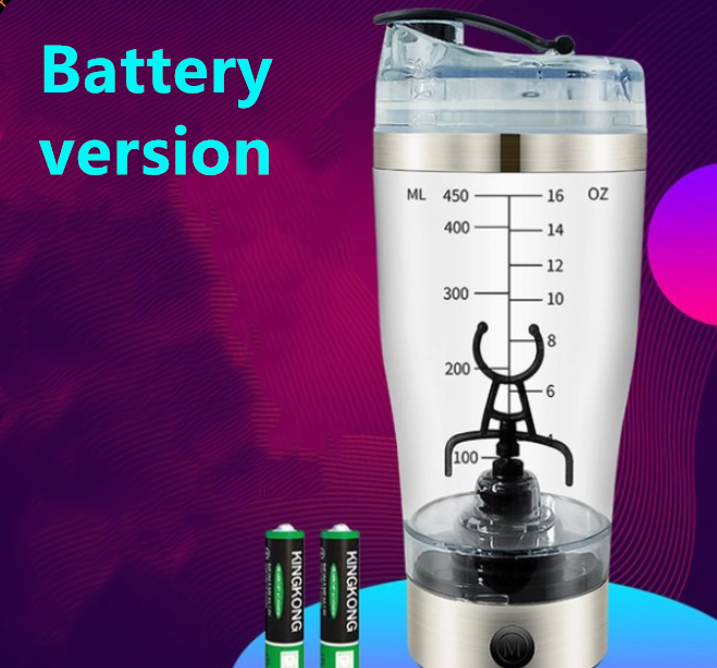 Load image into Gallery viewer, Electric Protein Shake Stirrer USB Shake Bottle Milk Coffee Blender
