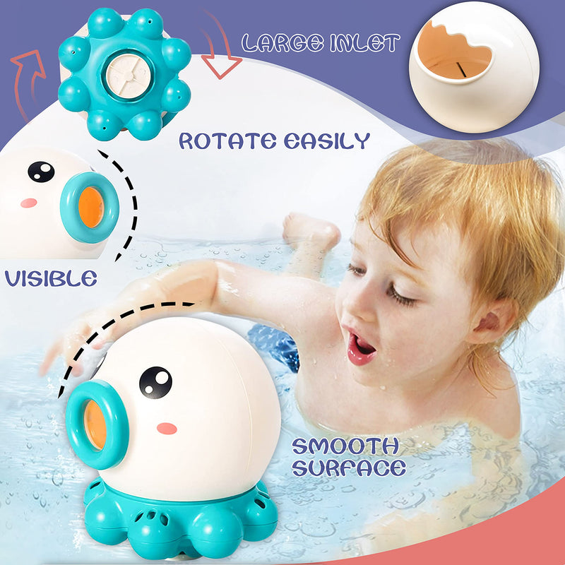 Load image into Gallery viewer, Octopus Fountain Bath Toy Water Jet Rotating Shower
