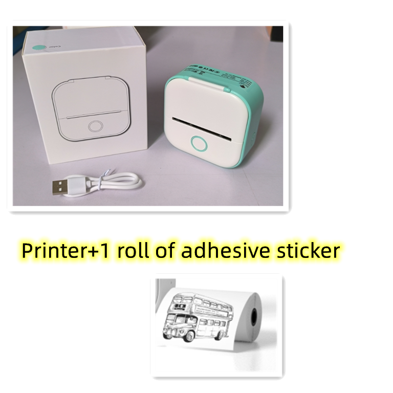 Load image into Gallery viewer, Portable Mini Thermal Label Printer Home Photo Printer
