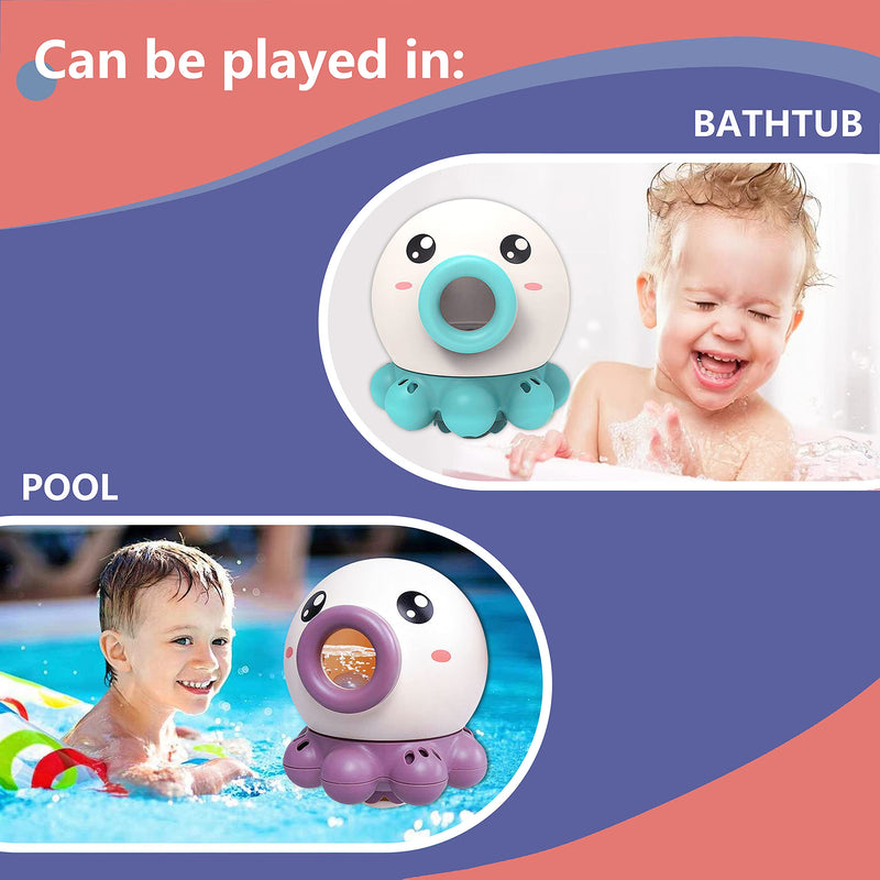 Load image into Gallery viewer, Octopus Fountain Bath Toy Water Jet Rotating Shower
