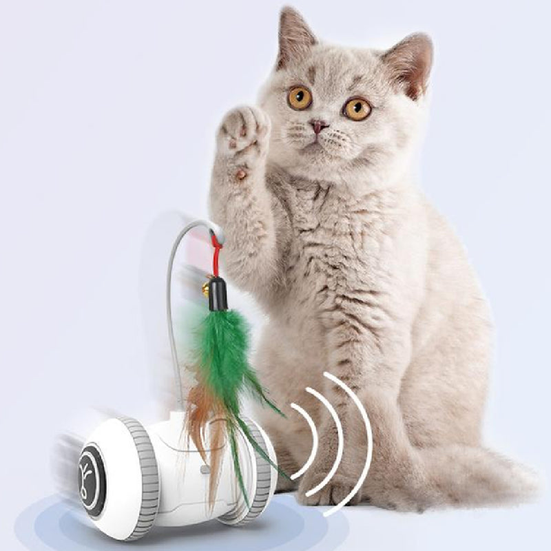 Load image into Gallery viewer, Interactive Cat Toy With Interchangeable Heads  Pet Feather Toys
